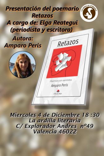 Presentación del poemario Retazos de Amparo Peris